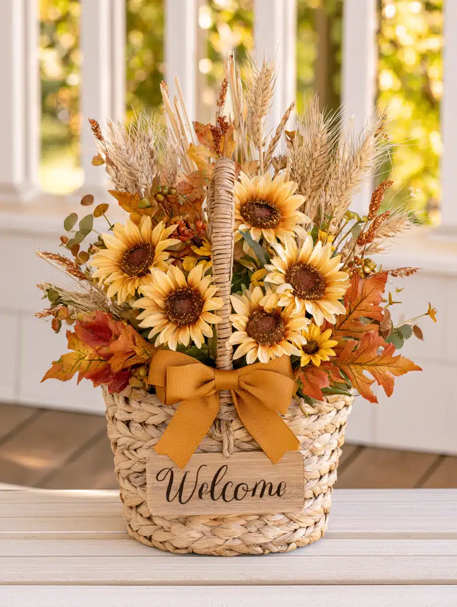 27 Charming Fall Basket Ideas for a Cozy Autumn Home