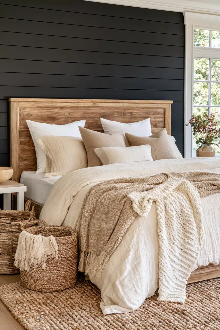 27 Black Accent Wall Bedroom Ideas With Timeless Appeal