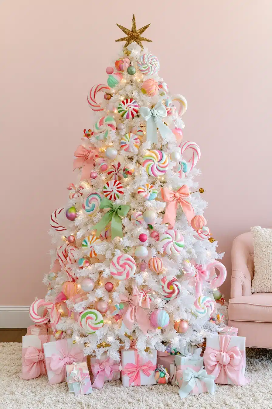 27 Magical White Christmas Tree Ideas For A Dreamy Holiday Home