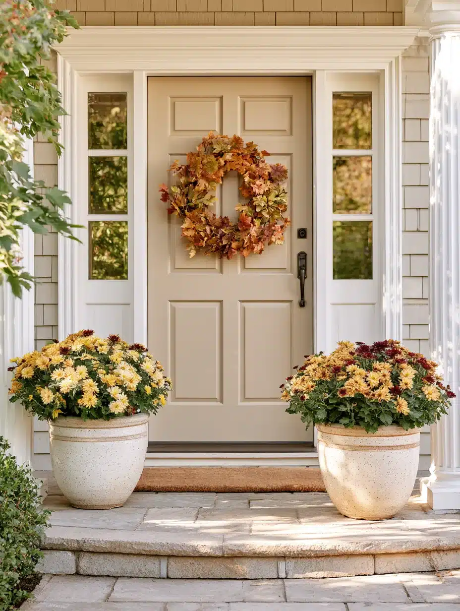 27 Beautiful Mums Front Porch Ideas for a Colorful and Cozy Autumn Welcome
