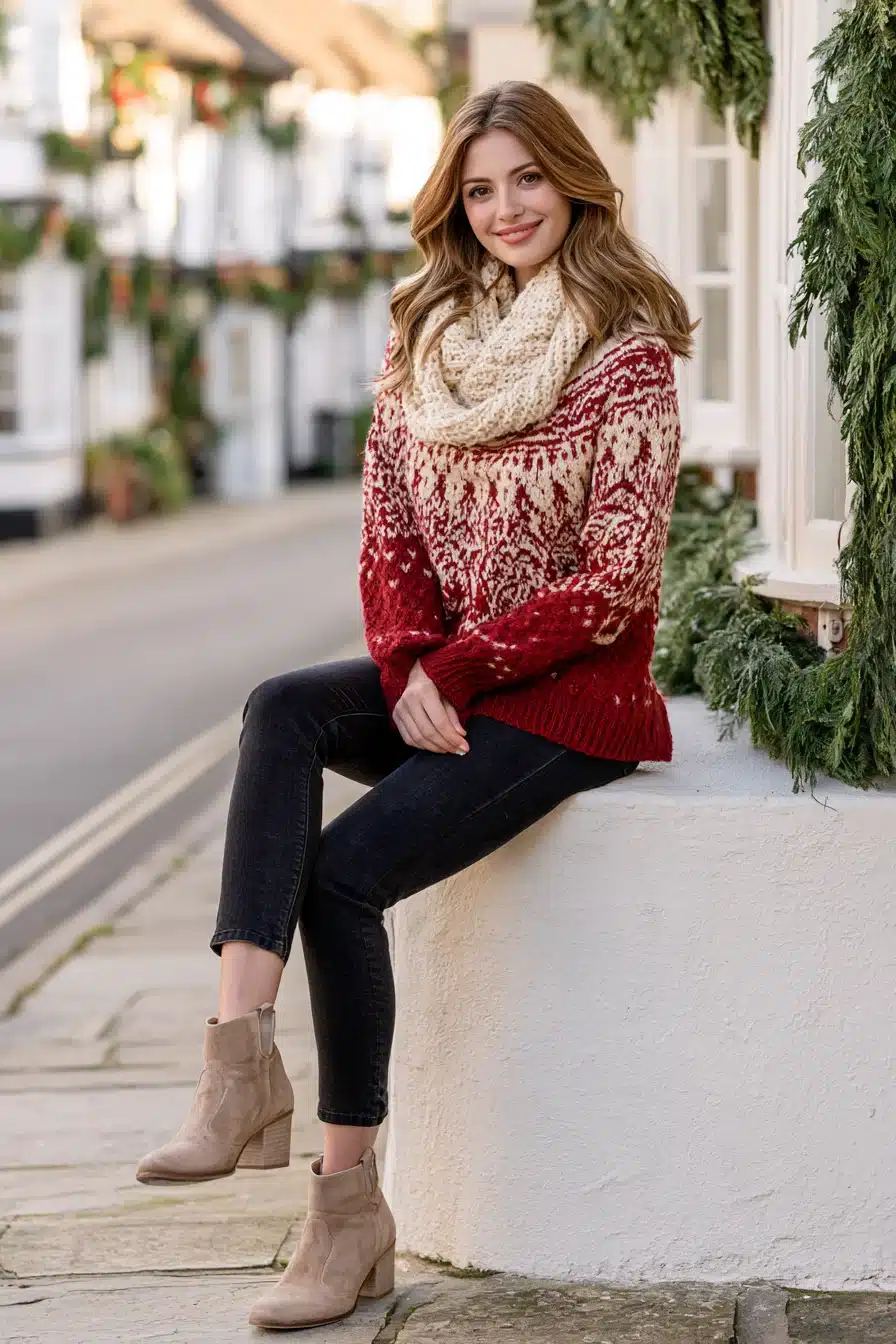 27 Cozy Christmas Jumper Ideas for Festive Outfits Full of Cheer