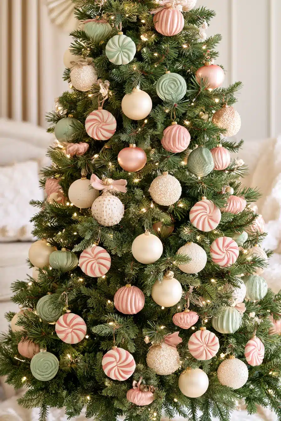 27 Whimsical Candyland Christmas Tree Ideas for a Sweet and Magical Holiday
