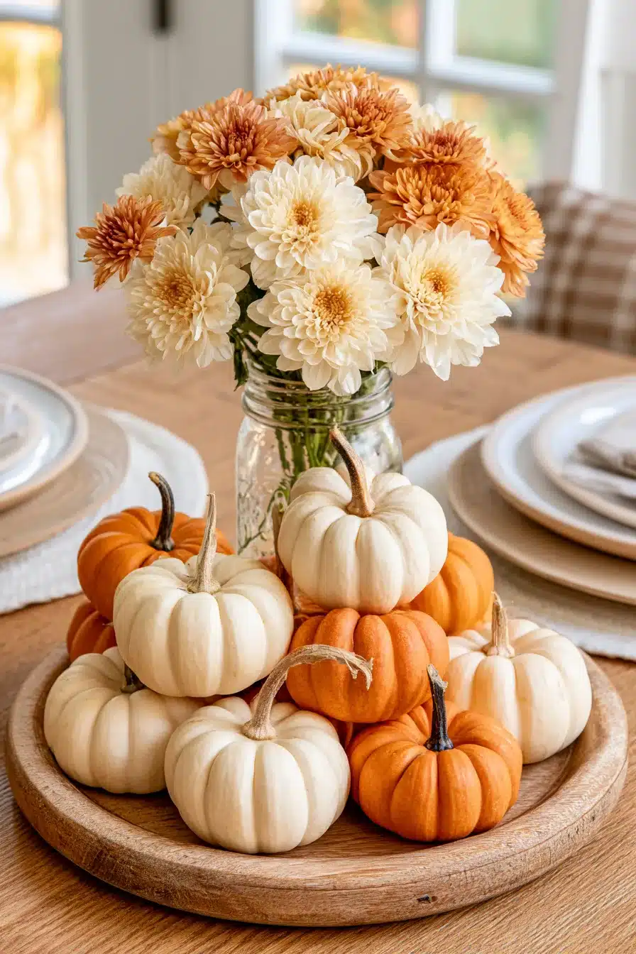27 Charming Fall Mason Jar Centerpieces That Make Your Home Feel Cozy