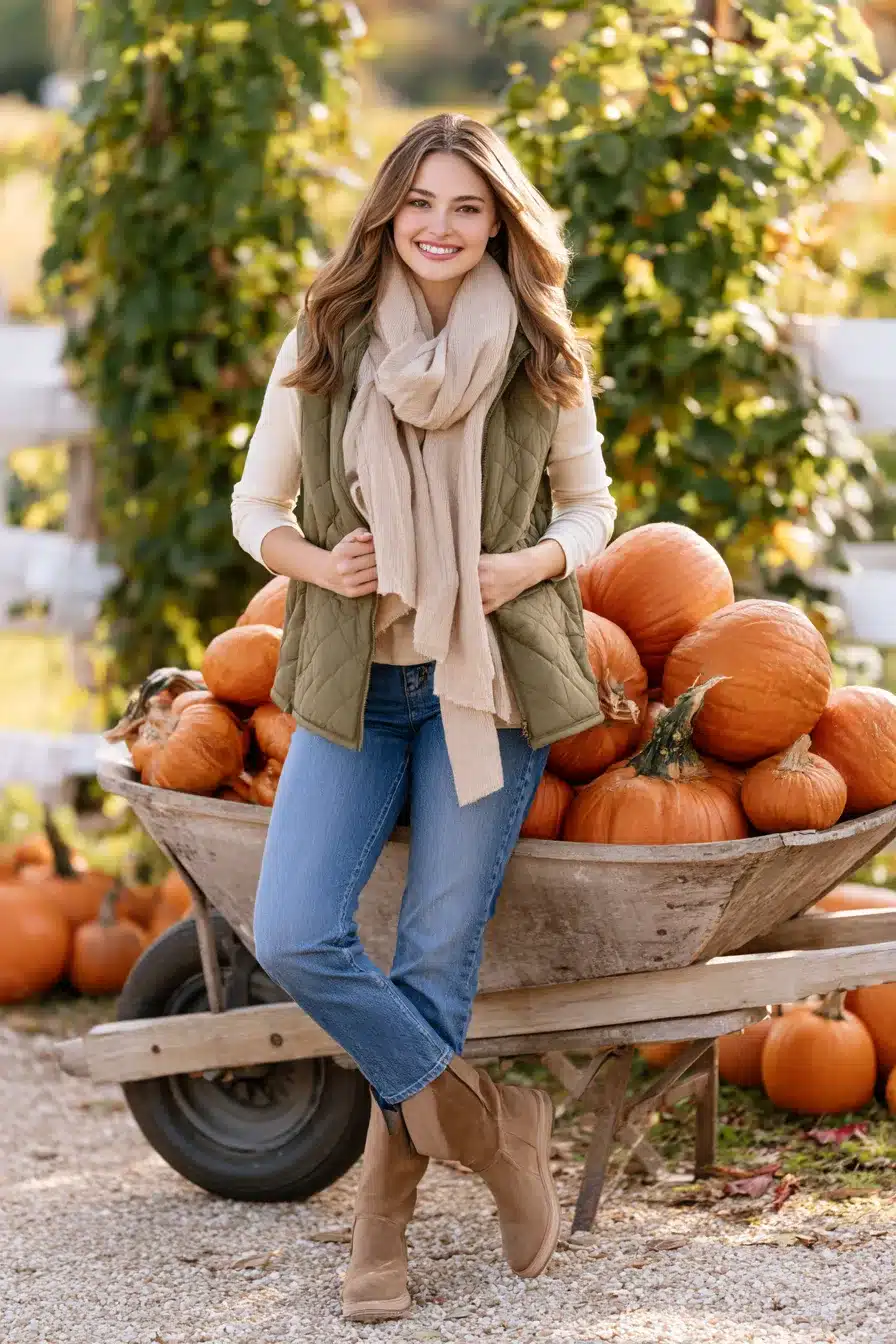 27 Effortless Pumpkin Patch Outfit Ideas for Crisp Days and Cozy Memories
