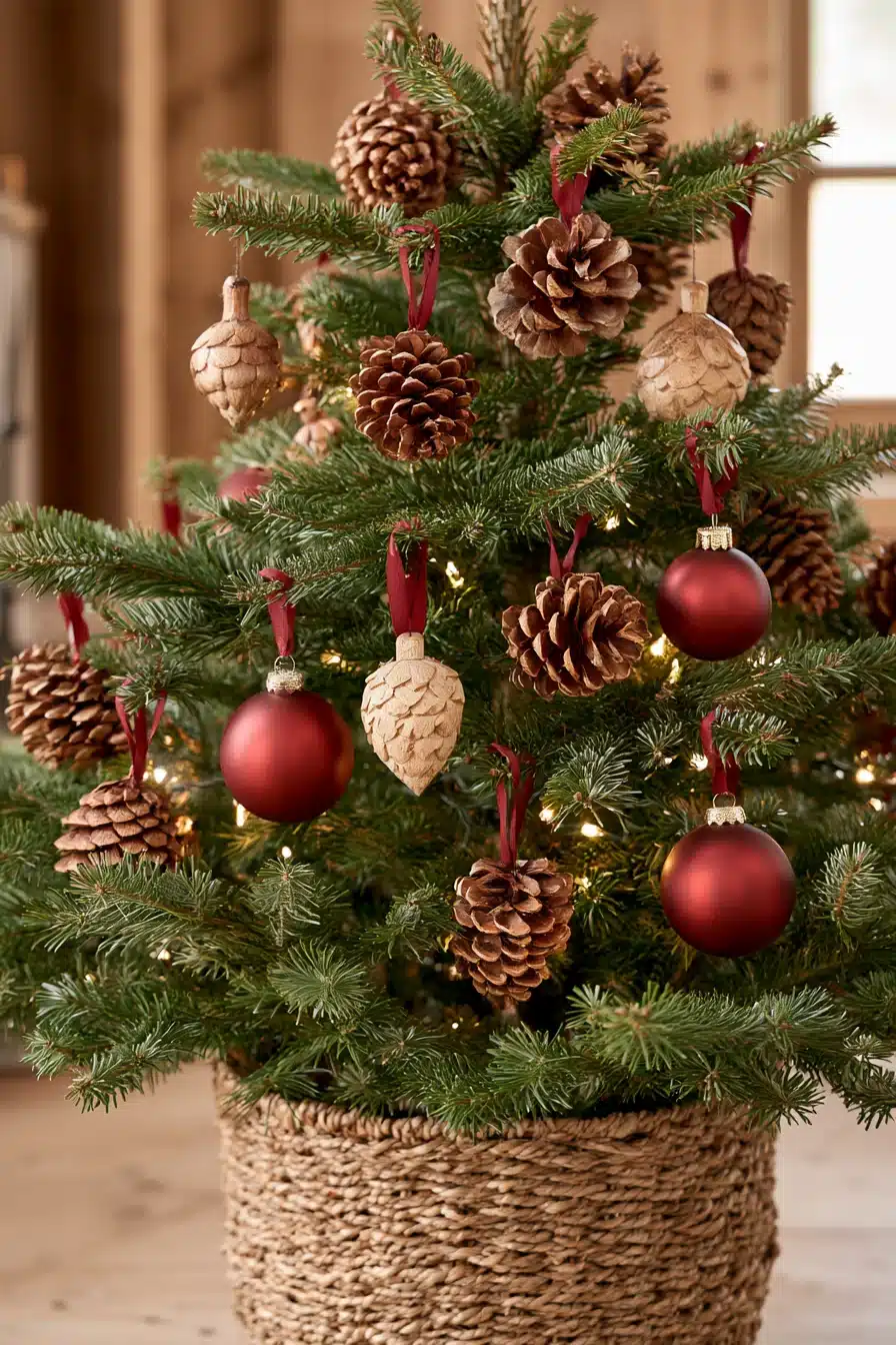 27 Elegant Burgundy Christmas Tree Ideas for a Warm and Magical Holiday