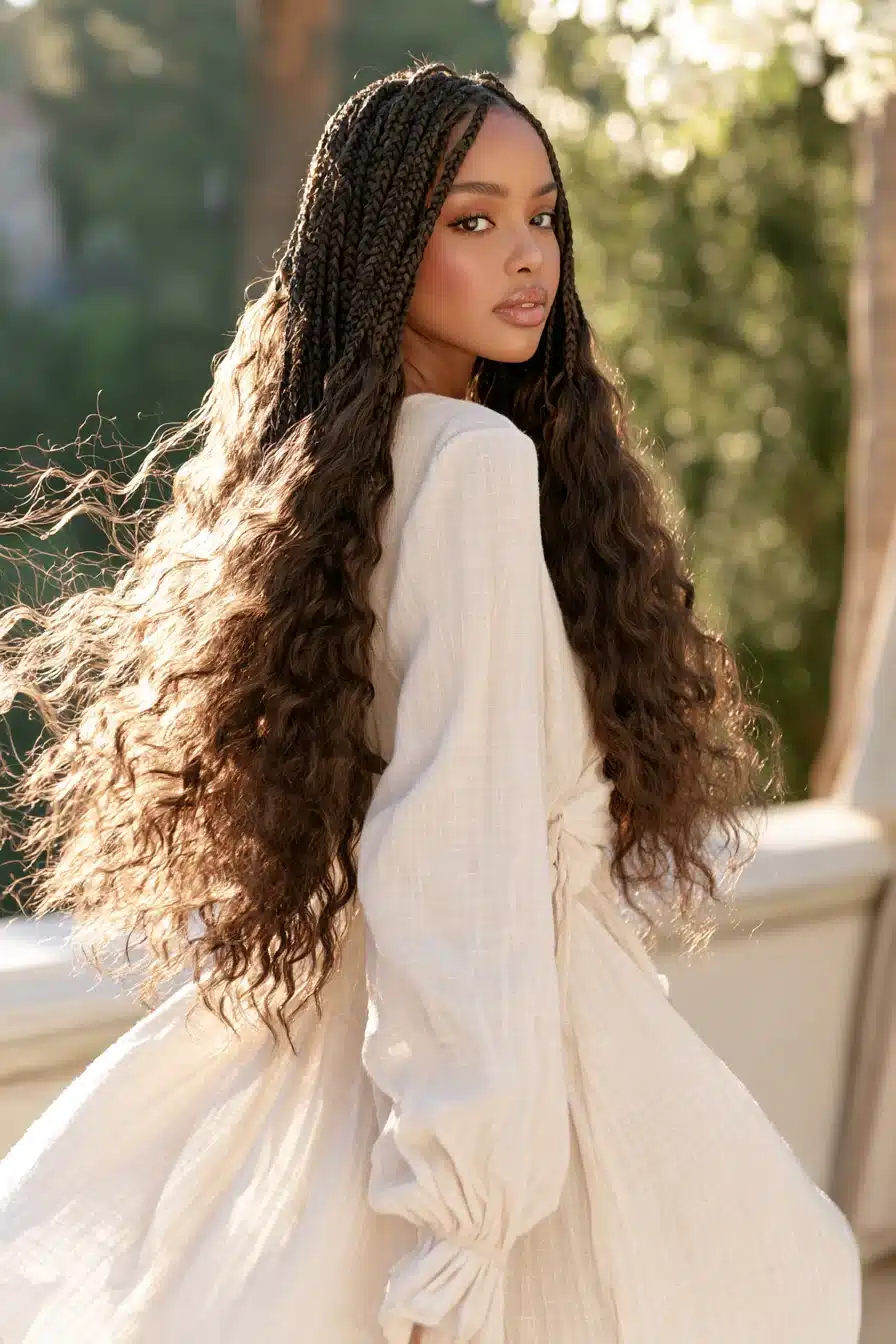 27 Chic Boho Knotless Braids for Effortless Everyday Style