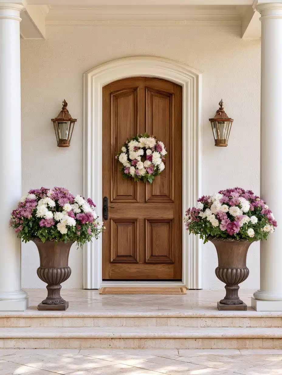 27 Beautiful Mums Front Porch Ideas for a Colorful and Cozy Autumn Welcome
