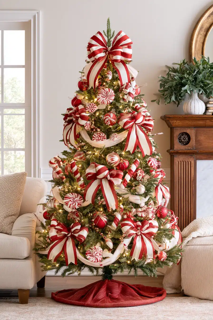 27 Whimsical Candyland Christmas Tree Ideas for a Sweet and Magical Holiday