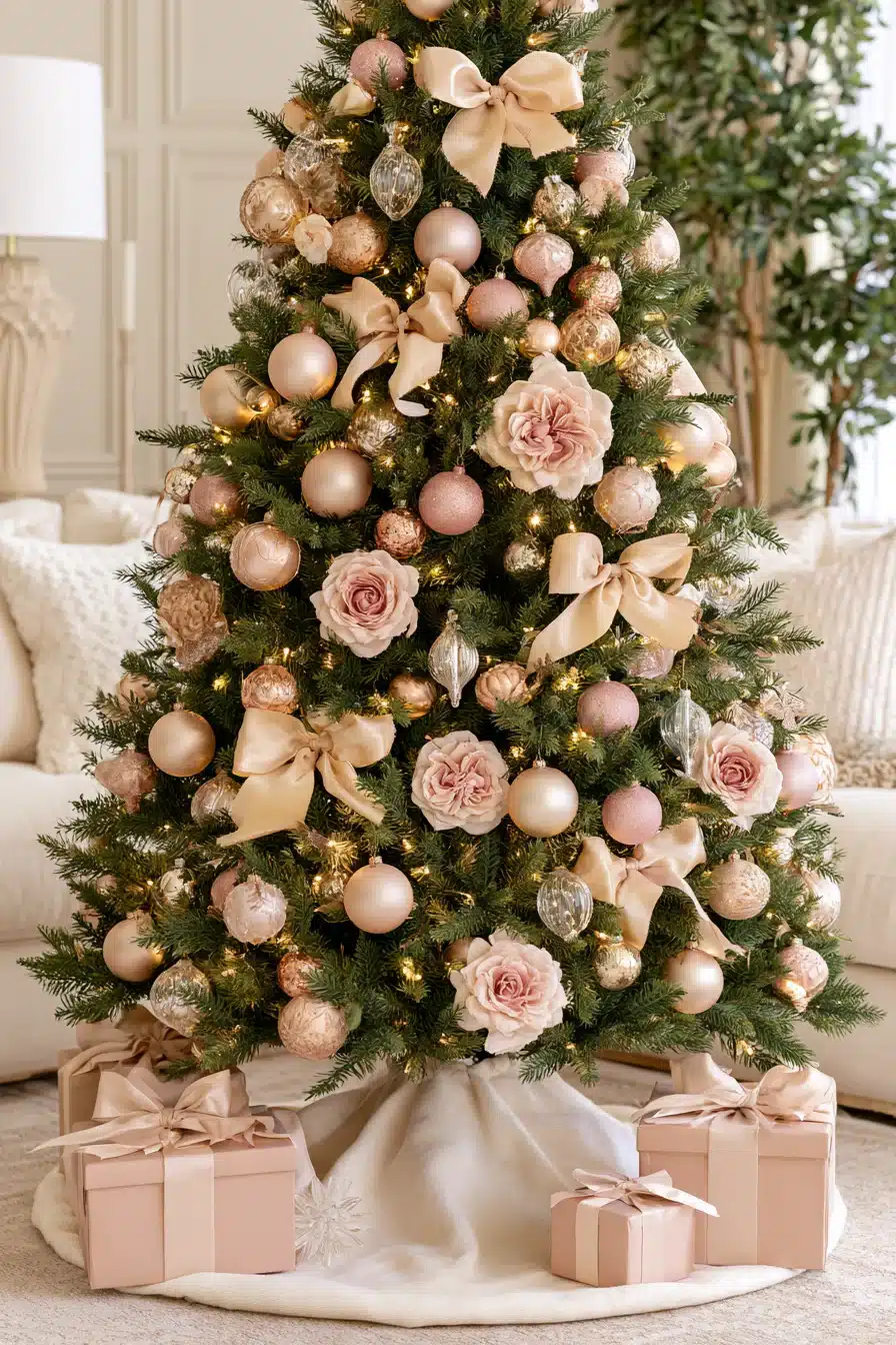 27 Stunning Gold Christmas Tree Ideas to Make Your Holiday Home Sparkle