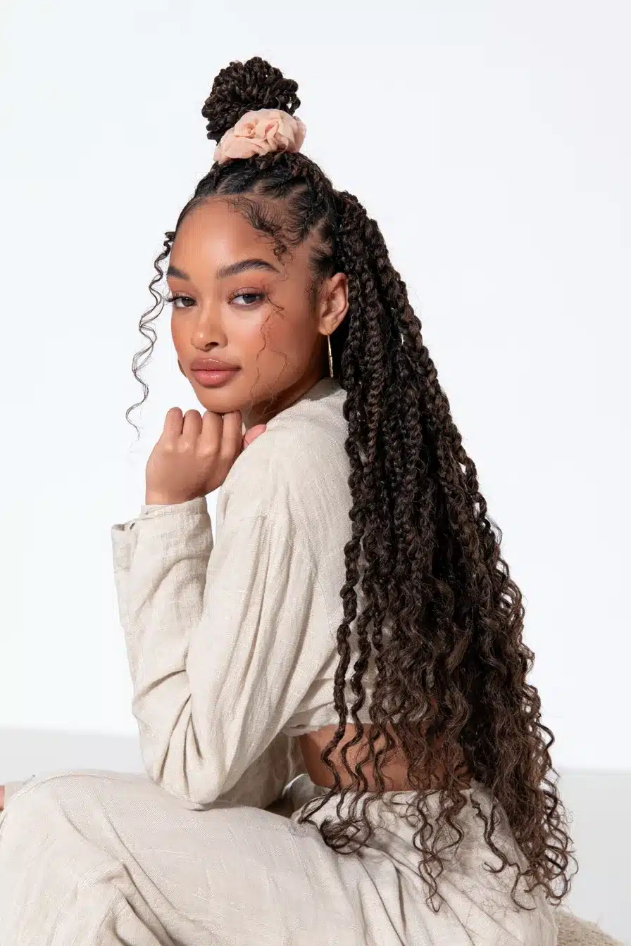 27 Chic Boho Knotless Braids for Effortless Everyday Style