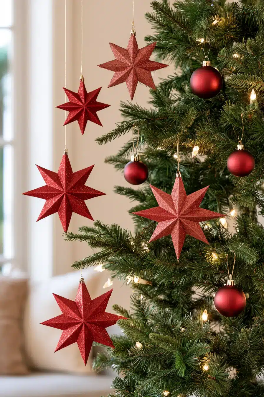 27 Elegant Burgundy Christmas Tree Ideas for a Warm and Magical Holiday