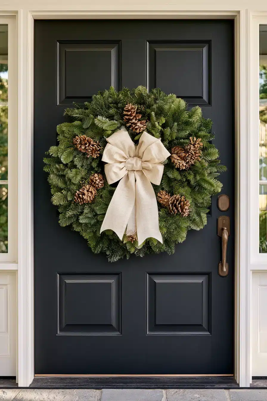 27 Beautiful Winter Wreaths for Front Door Charm and a Cozy Seasonal Welcome
