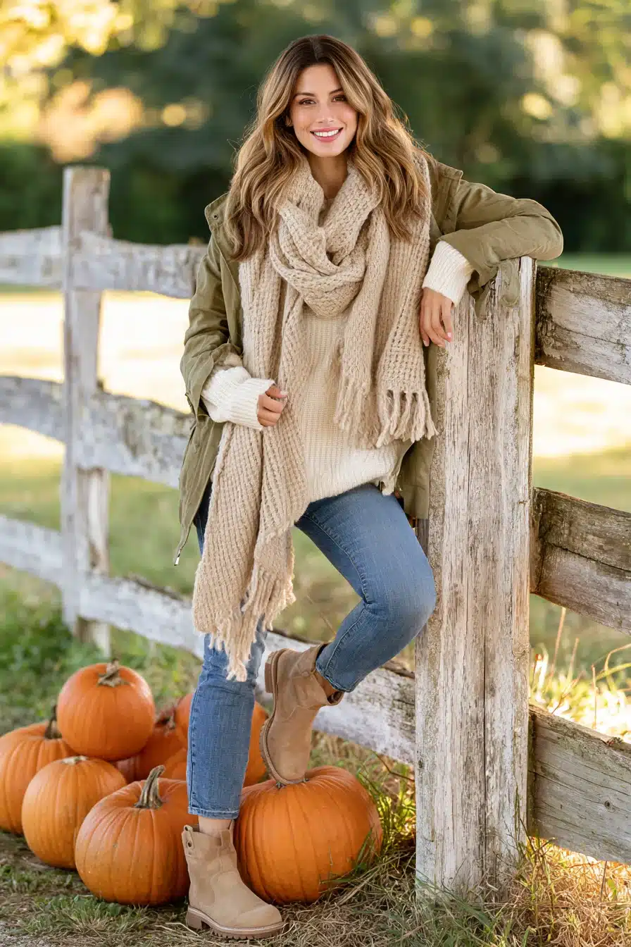 27 Effortless Pumpkin Patch Outfit Ideas for Crisp Days and Cozy Memories