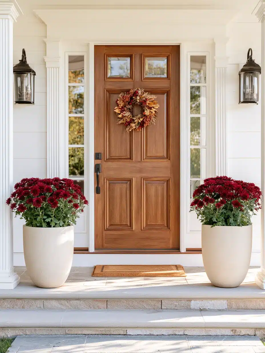27 Beautiful Mums Front Porch Ideas for a Colorful and Cozy Autumn Welcome