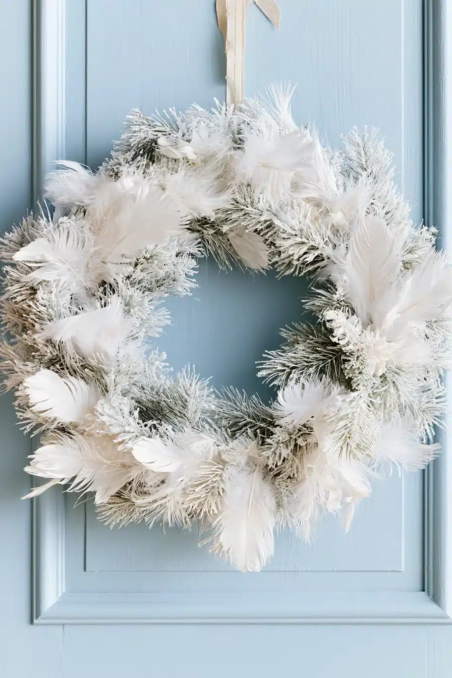 27 Beautiful Winter Wreaths for Front Door Charm and a Cozy Seasonal Welcome