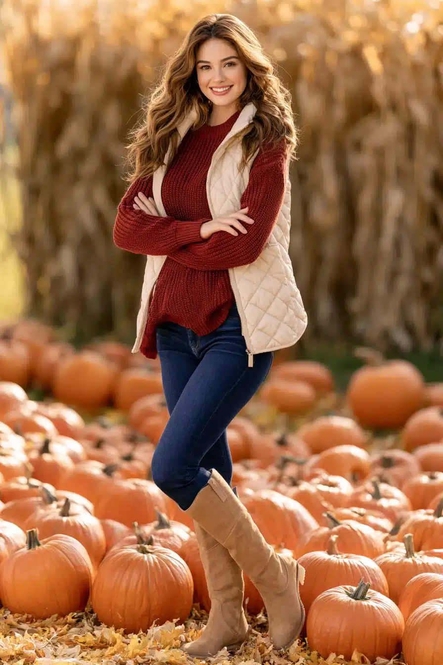 27 Effortless Pumpkin Patch Outfit Ideas for Crisp Days and Cozy Memories