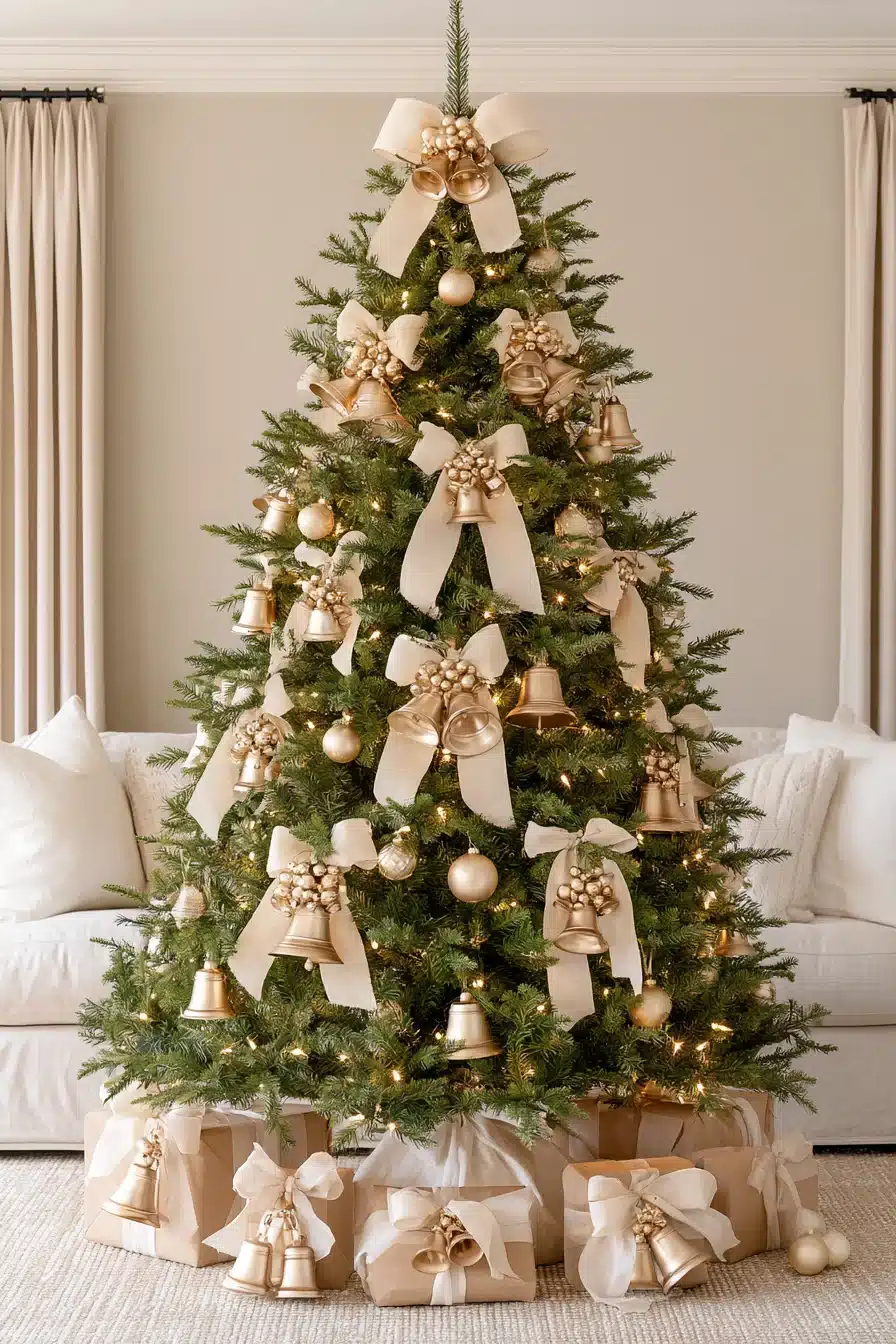 27 Stunning Gold Christmas Tree Ideas to Make Your Holiday Home Sparkle