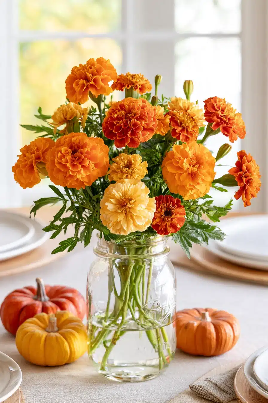 27 Charming Fall Mason Jar Centerpieces That Make Your Home Feel Cozy