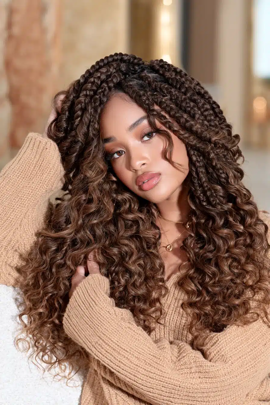 27 Chic Boho Knotless Braids for Effortless Everyday Style