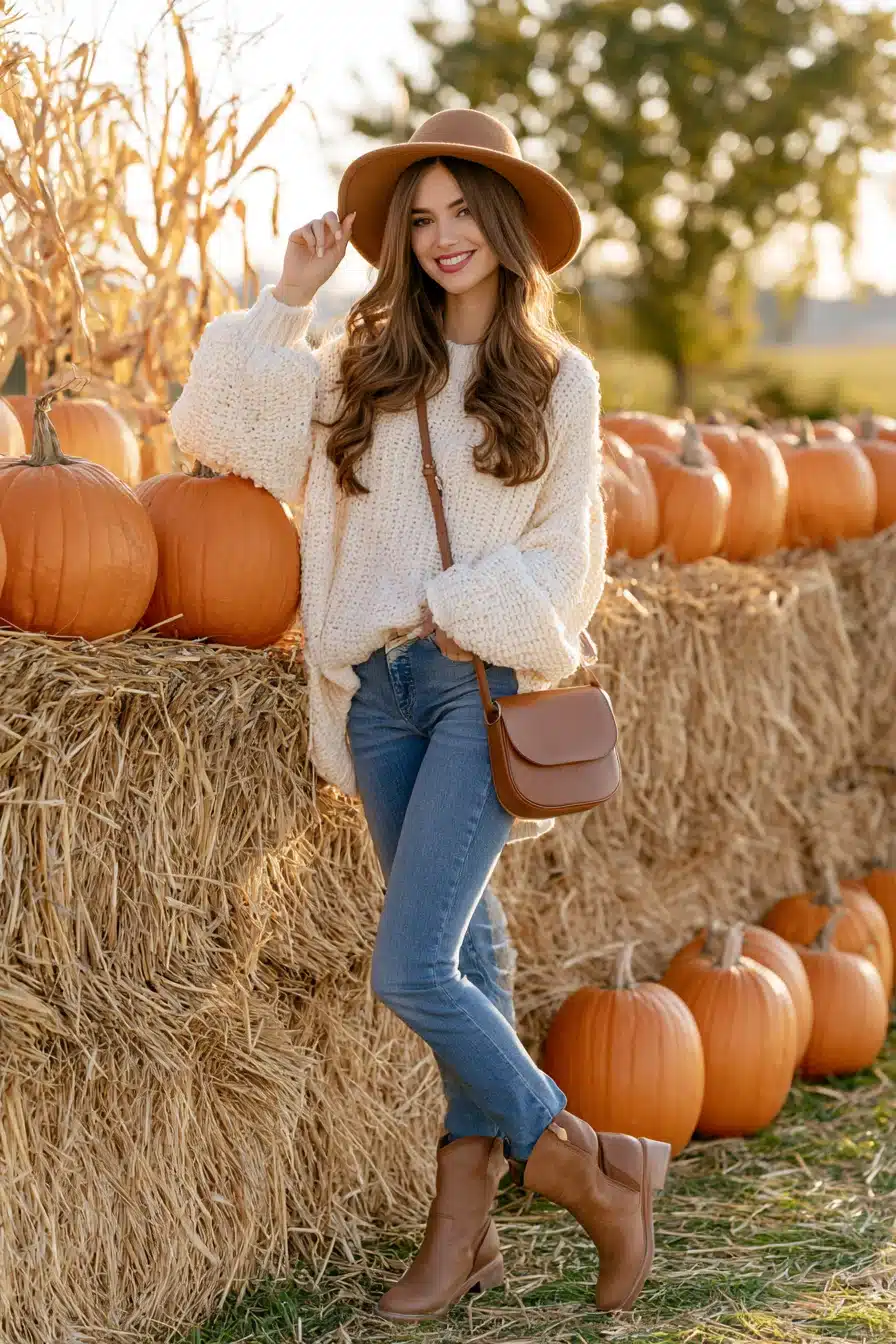 27 Effortless Pumpkin Patch Outfit Ideas for Crisp Days and Cozy Memories