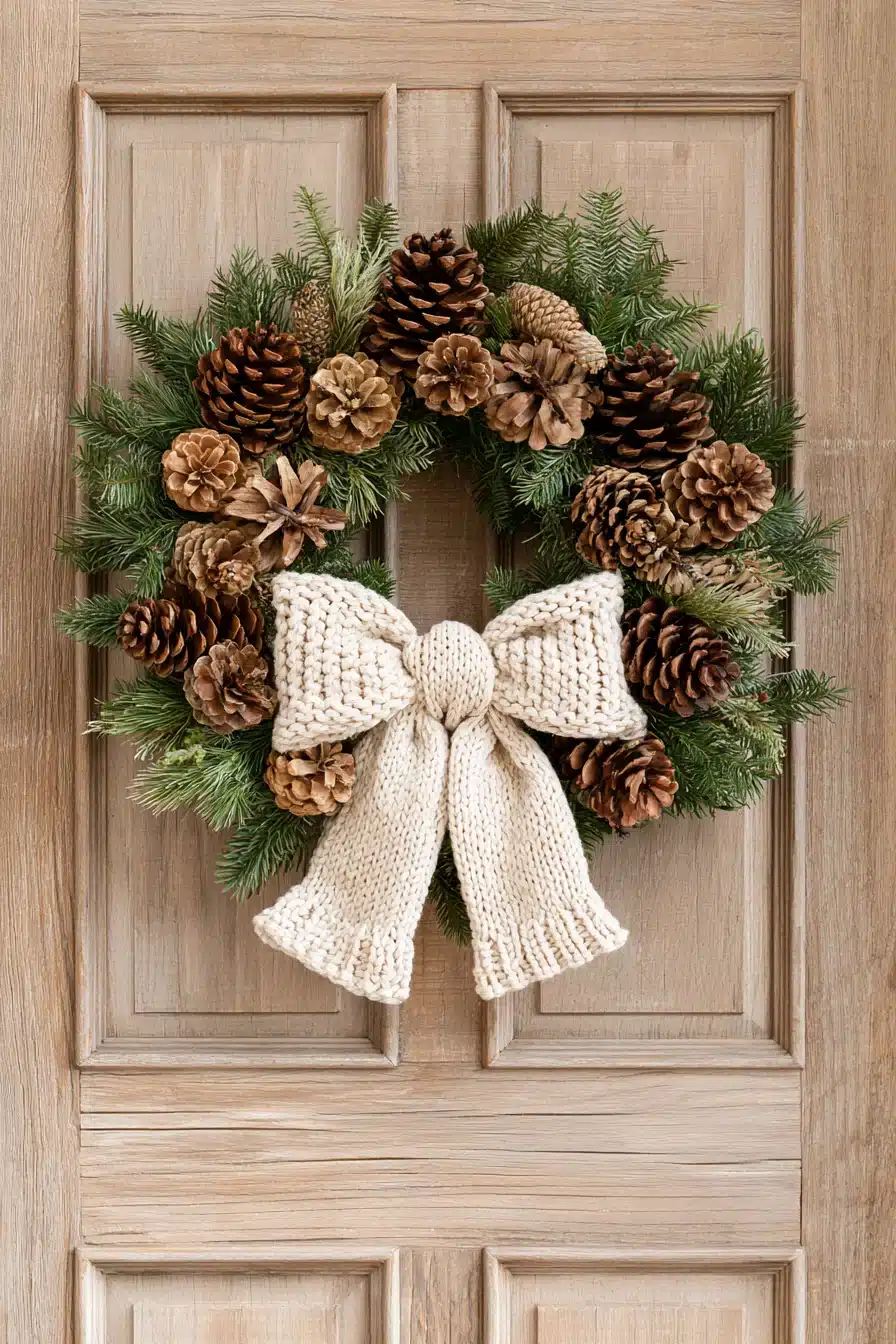 27 Beautiful Winter Wreaths for Front Door Charm and a Cozy Seasonal Welcome