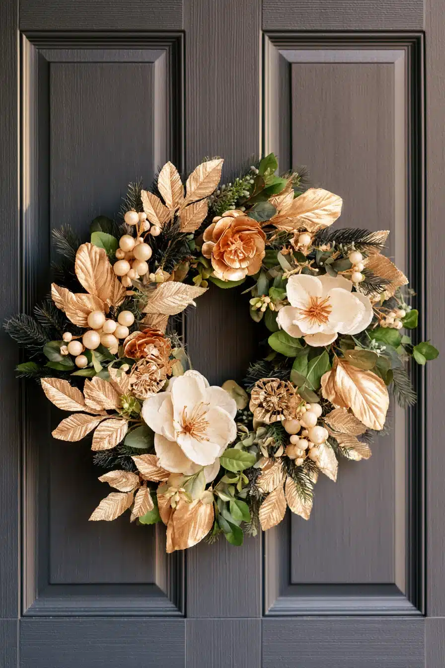 27 Beautiful Winter Wreaths for Front Door Charm and a Cozy Seasonal Welcome