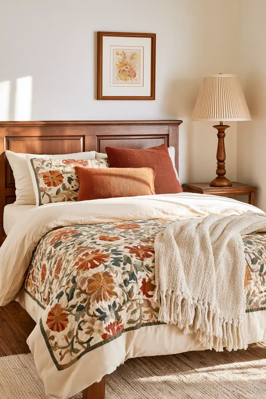 27 Gorgeous Fall Bedding Ideas Filled With Comfort and Autumn Charm