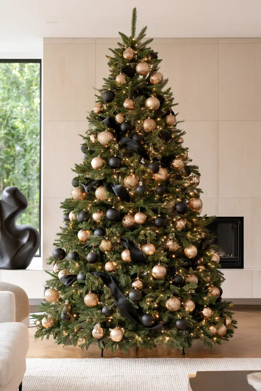 27 Stunning Gold Christmas Tree Ideas to Make Your Holiday Home Sparkle