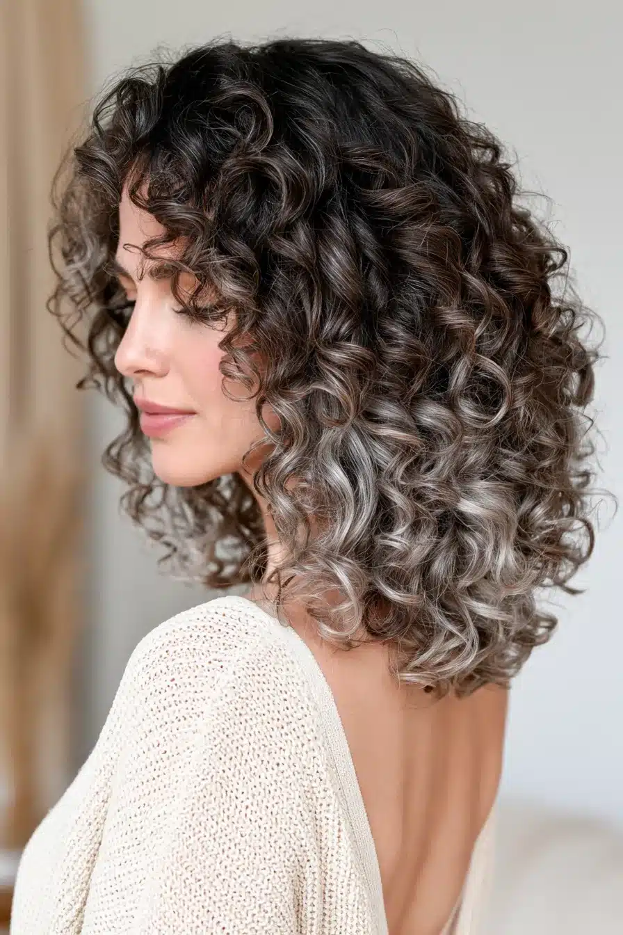 27 Beautiful Grey Blending Ideas for Dark Hair That Make Silver Strands Shine