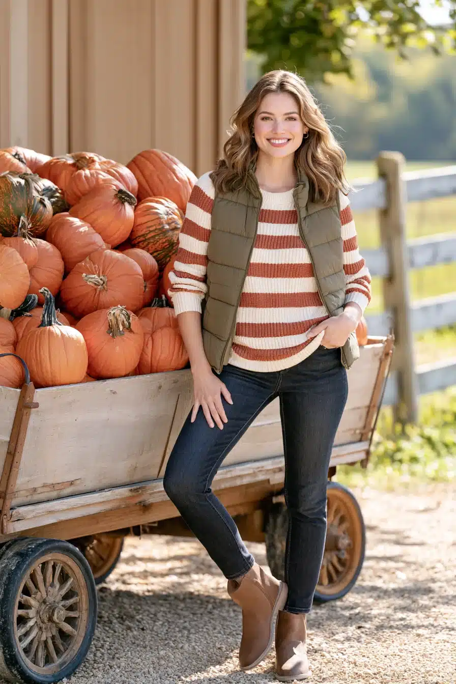 27 Effortless Pumpkin Patch Outfit Ideas for Crisp Days and Cozy Memories