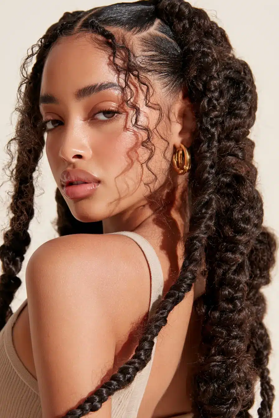 27 Chic Boho Knotless Braids for Effortless Everyday Style