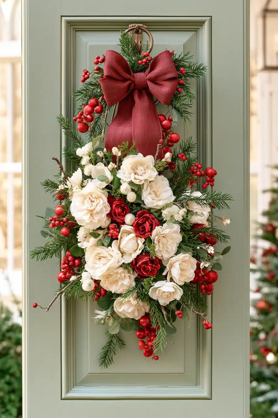 27 Beautiful Christmas Door Decorations for a Festive First Impression