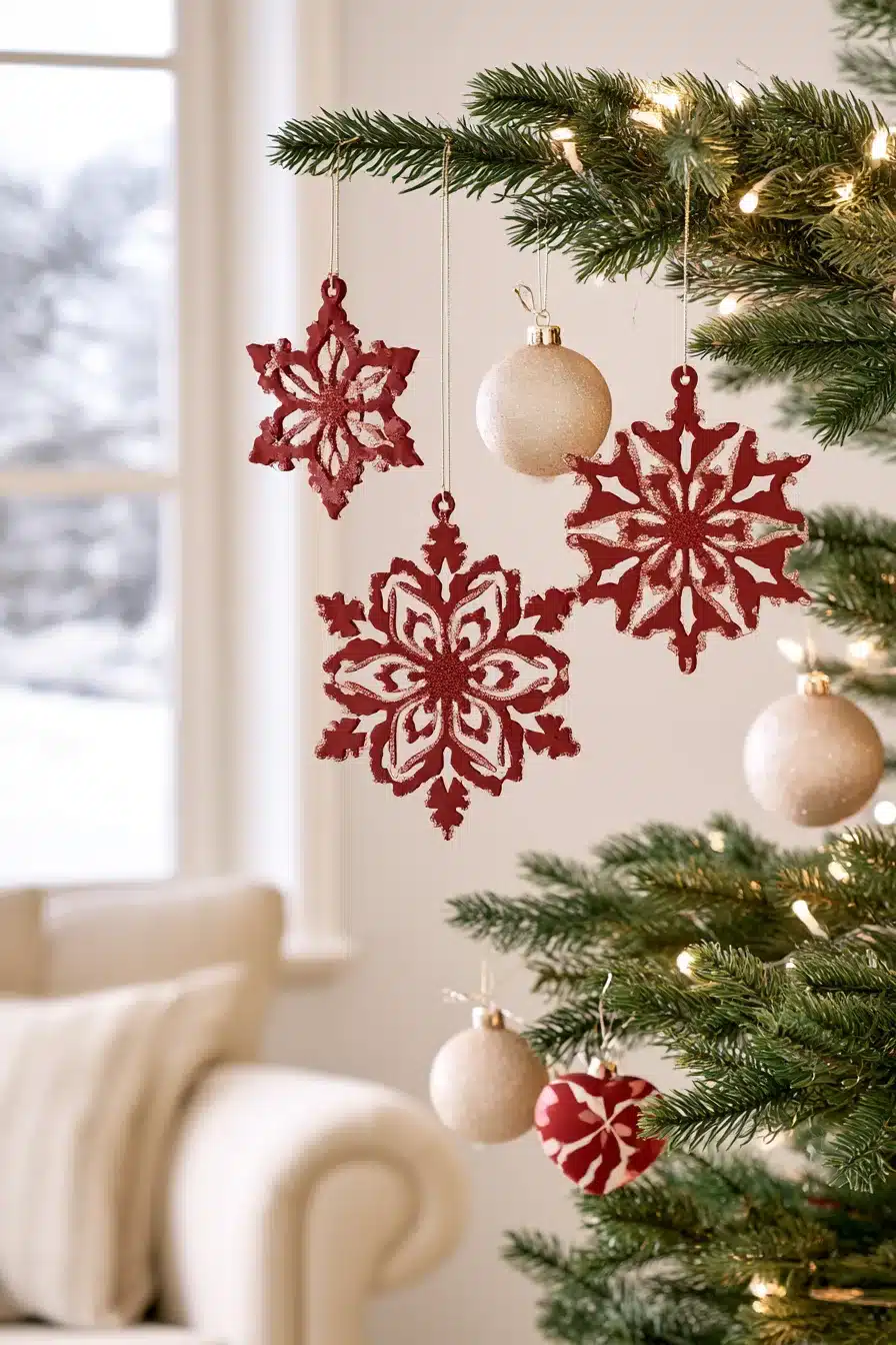 27 Elegant Burgundy Christmas Tree Ideas for a Warm and Magical Holiday
