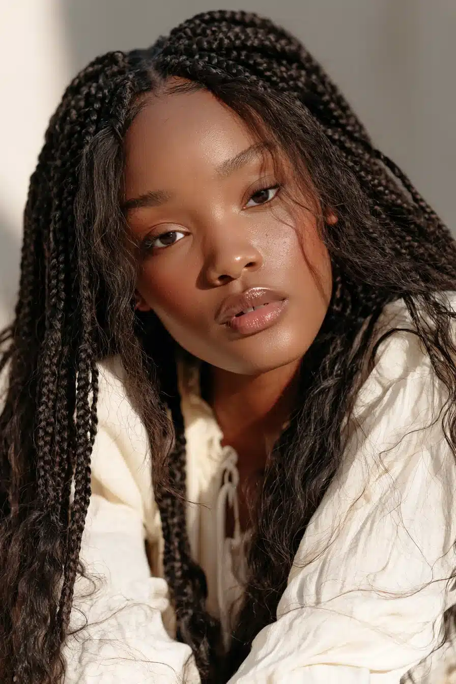 27 Chic Boho Knotless Braids for Effortless Everyday Style