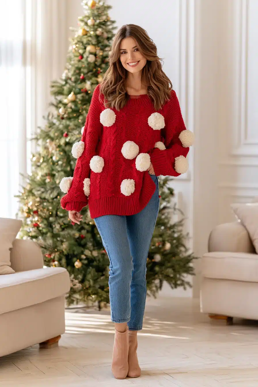 27 Cozy Christmas Jumper Ideas for Festive Outfits Full of Cheer
