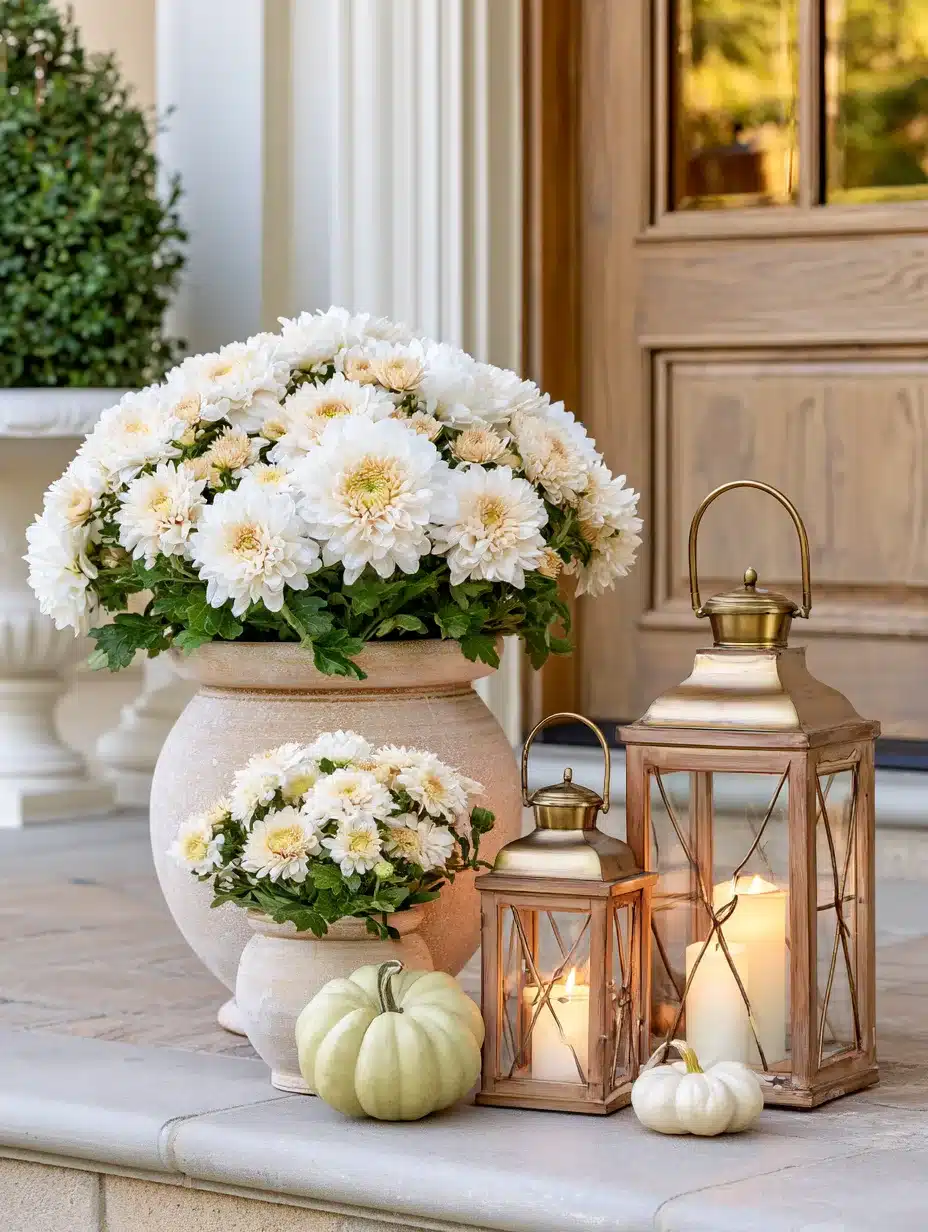 27 Beautiful Mums Front Porch Ideas for a Colorful and Cozy Autumn Welcome