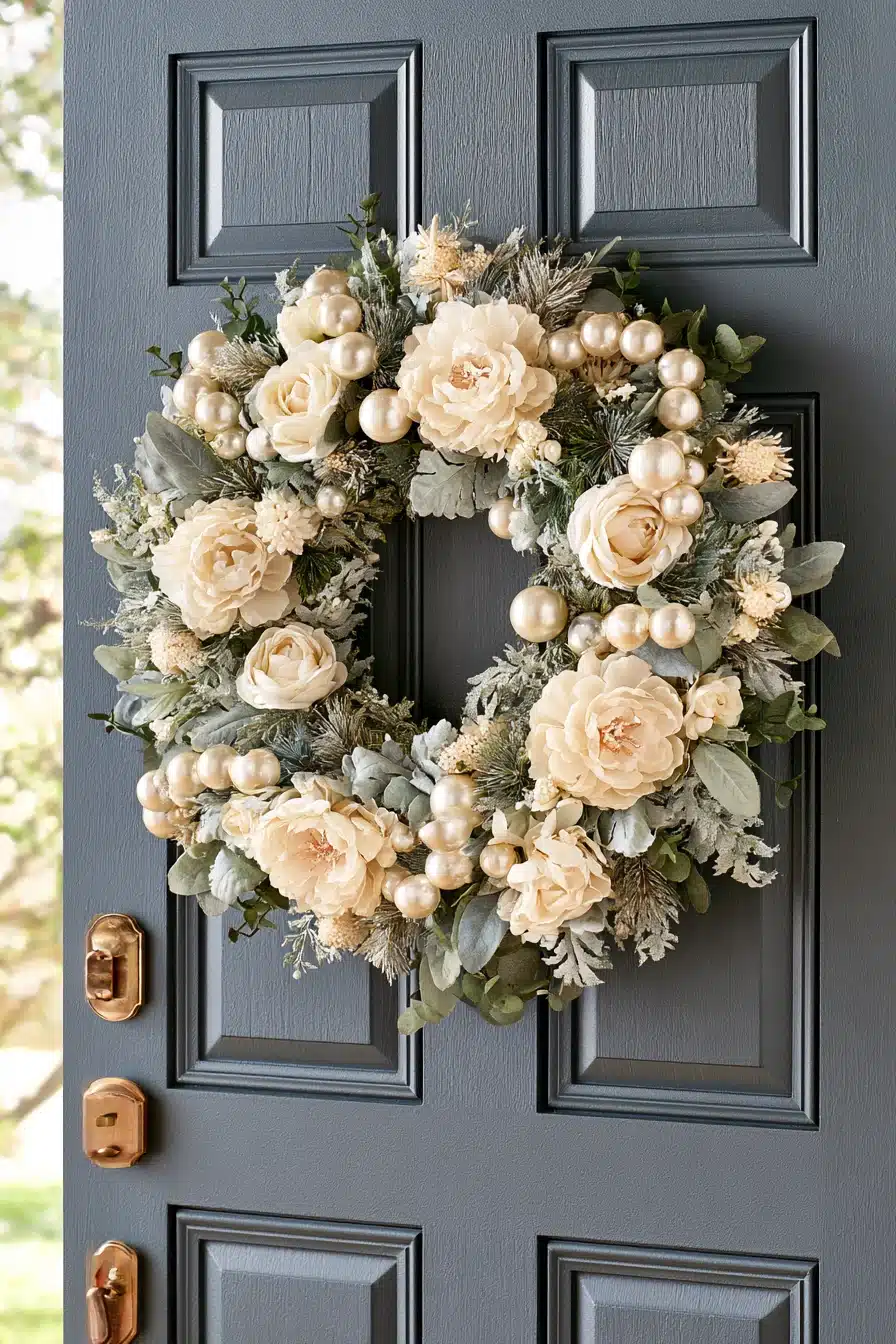 27 Beautiful Winter Wreaths for Front Door Charm and a Cozy Seasonal Welcome