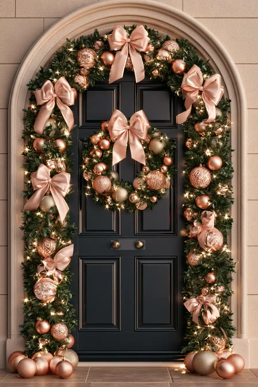 27 Beautiful Christmas Door Decorations for a Festive First Impression