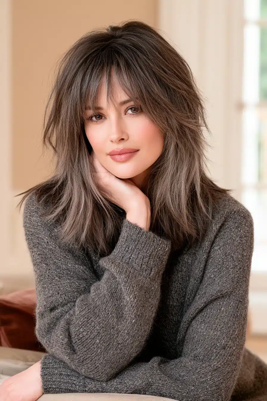 27 Beautiful Grey Blending Ideas for Dark Hair That Make Silver Strands Shine