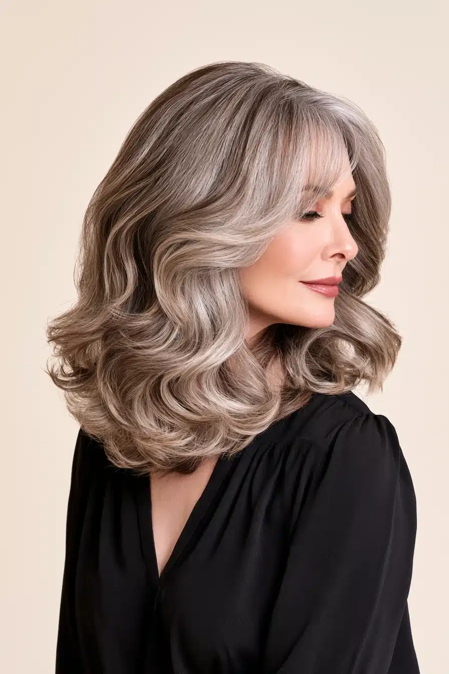 27 Beautiful Grey Blending Ideas for Dark Hair That Make Silver Strands Shine