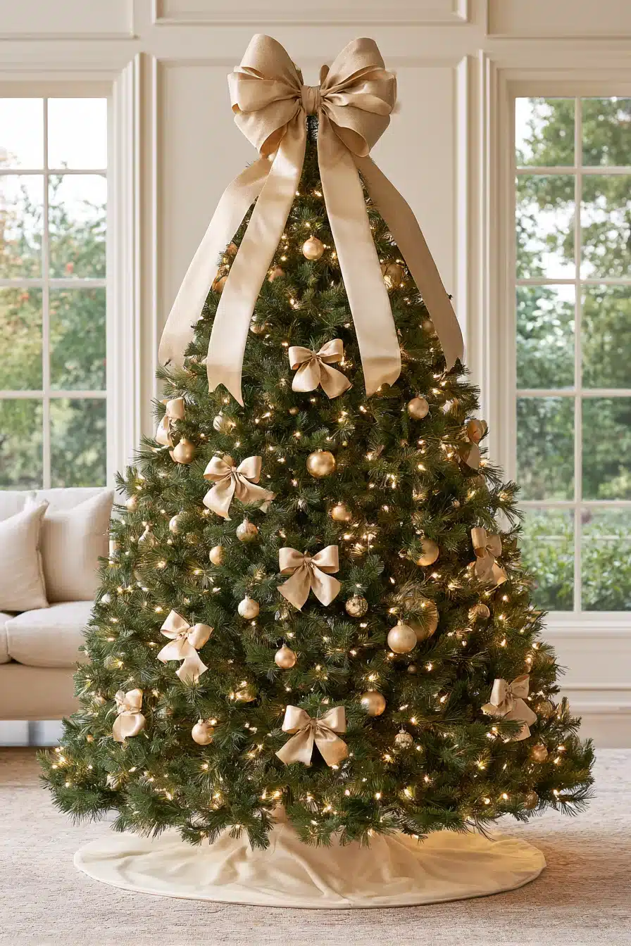 27 Stunning Gold Christmas Tree Ideas to Make Your Holiday Home Sparkle