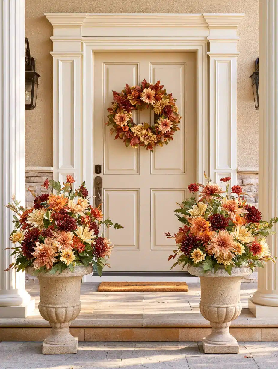 27 Beautiful Mums Front Porch Ideas for a Colorful and Cozy Autumn Welcome