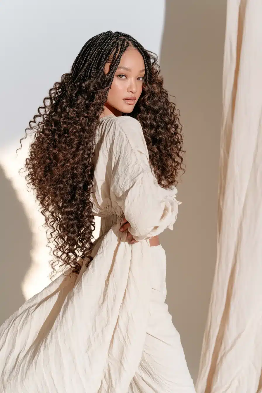 27 Chic Boho Knotless Braids for Effortless Everyday Style