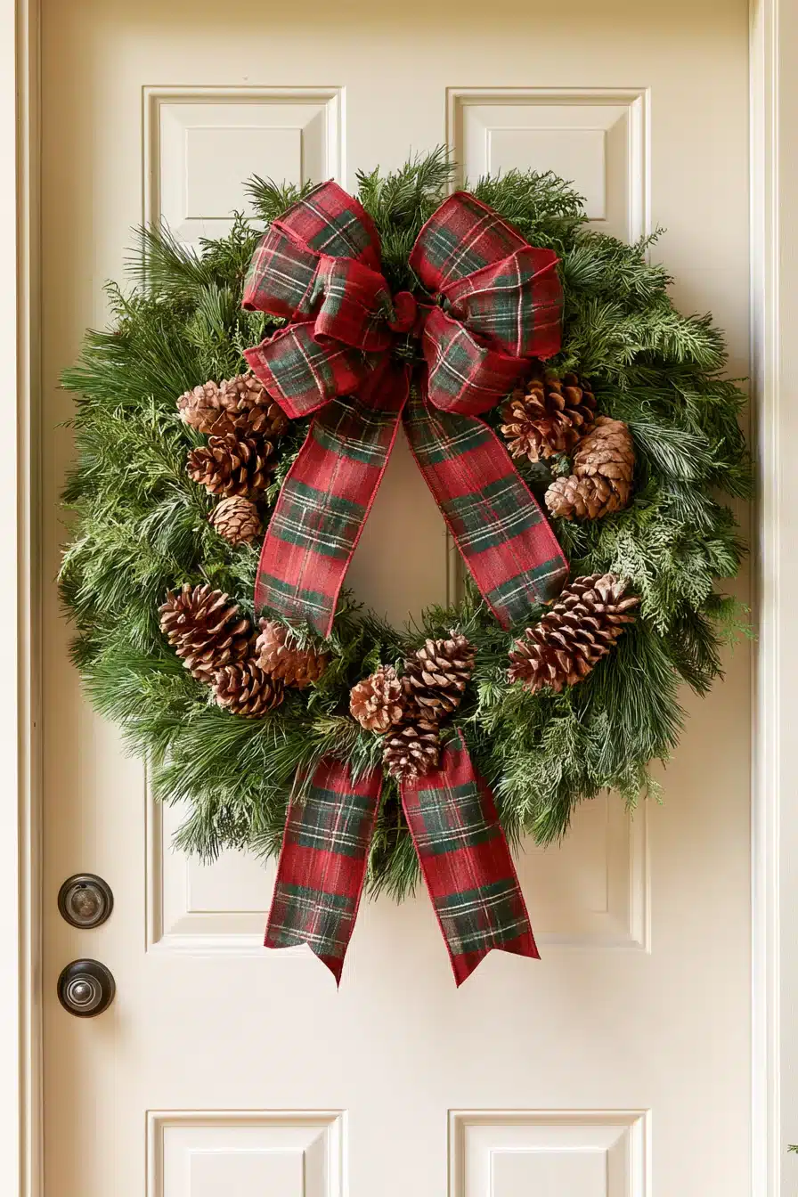 27 Beautiful Winter Wreaths for Front Door Charm and a Cozy Seasonal Welcome