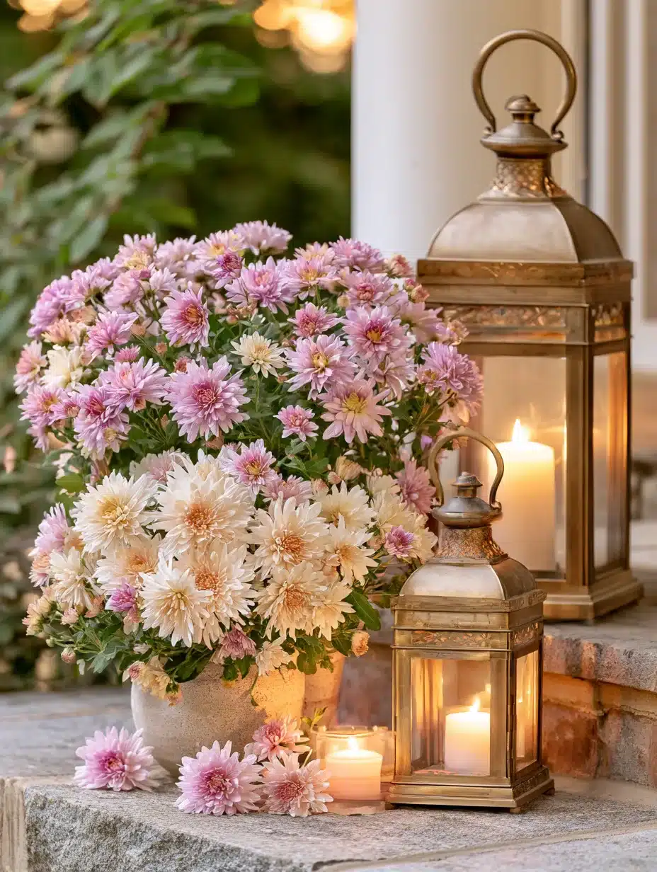 27 Beautiful Mums Front Porch Ideas for a Colorful and Cozy Autumn Welcome