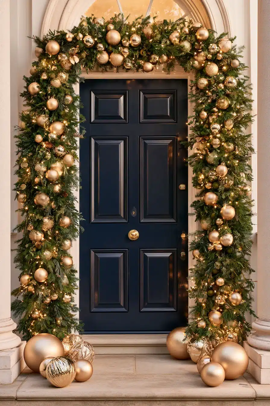 27 Beautiful Christmas Door Decorations for a Festive First Impression