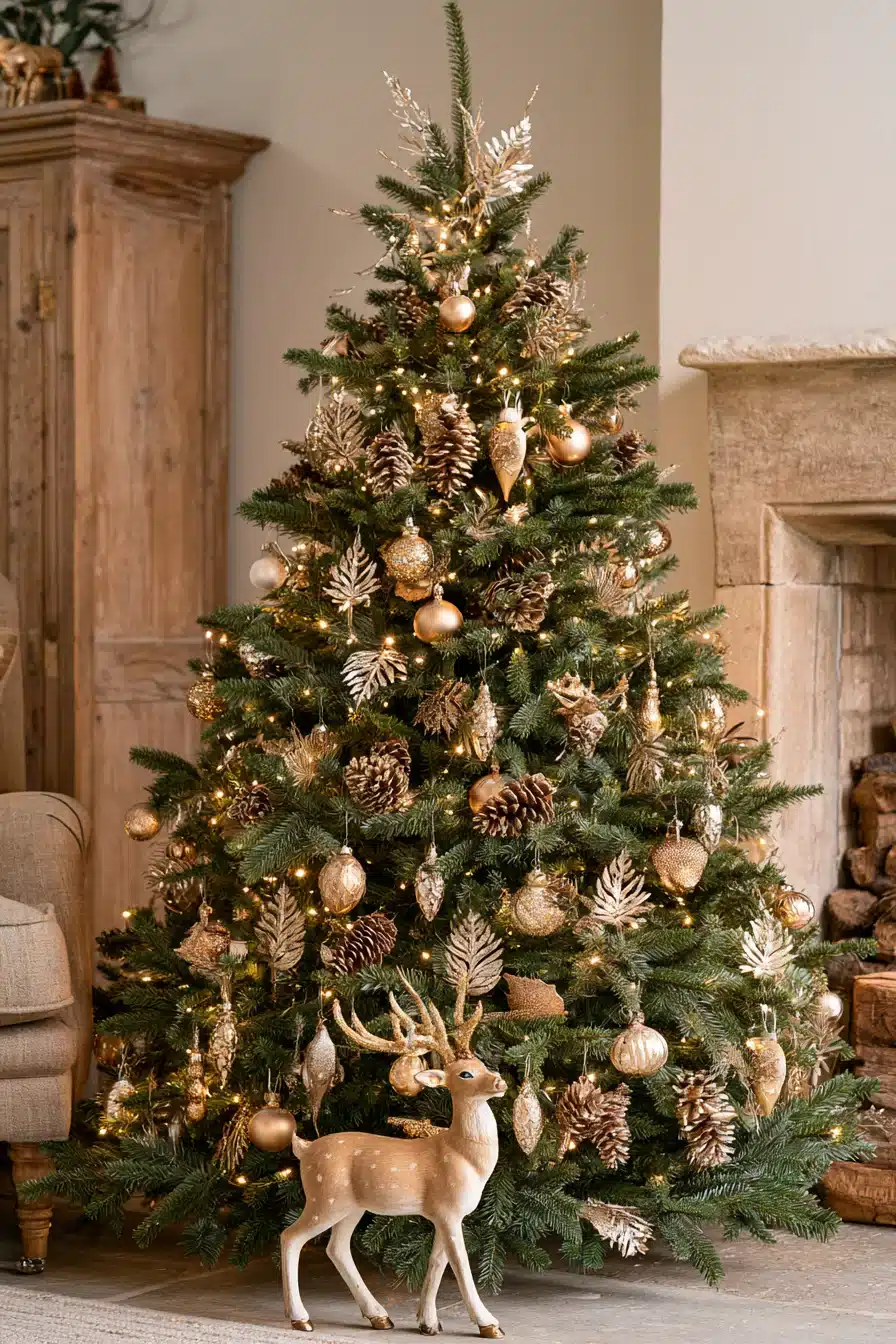 27 Stunning Gold Christmas Tree Ideas to Make Your Holiday Home Sparkle