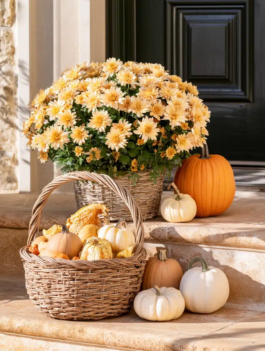 27 Beautiful Mums Front Porch Ideas for a Colorful and Cozy Autumn Welcome