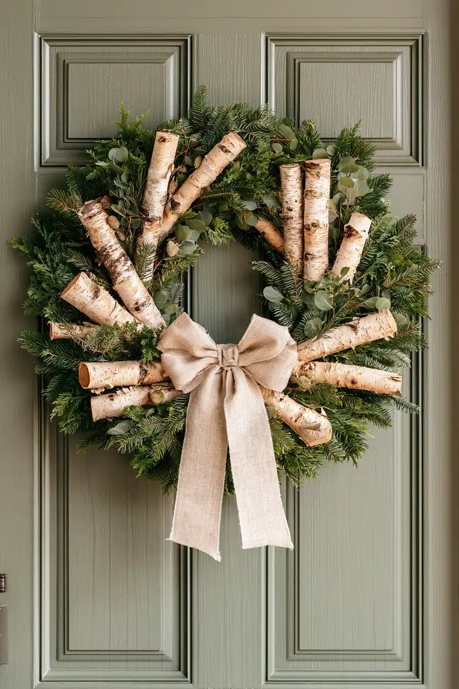 27 Beautiful Winter Wreaths for Front Door Charm and a Cozy Seasonal Welcome