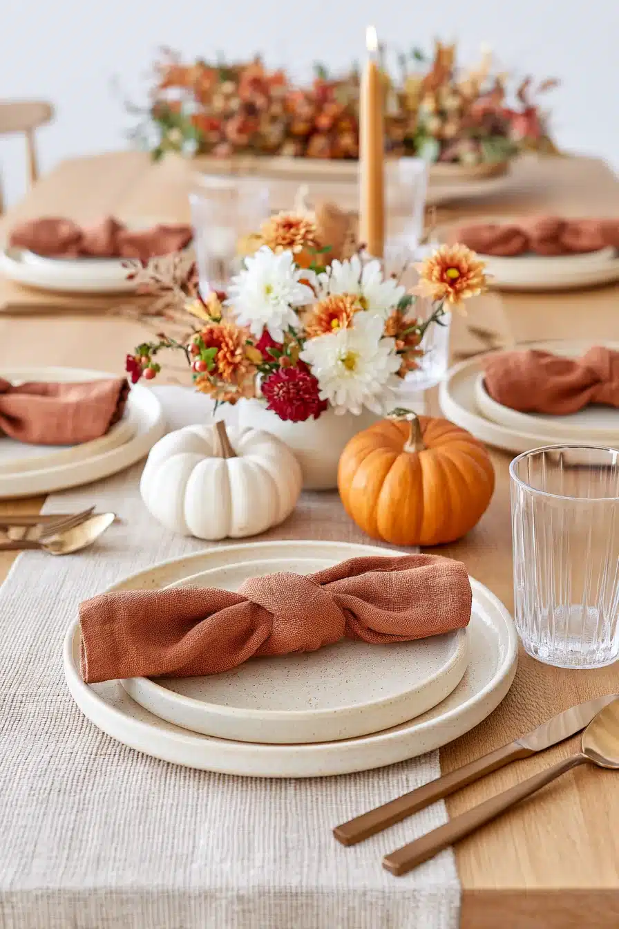 27 Easy Thanksgiving Tablescapes for a Cozy and Beautiful Holiday Gathering